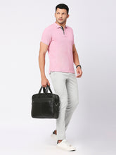 Load image into Gallery viewer, Crayton Office Laptop Vegan Leather Executive Messenger Bag in Black Colour