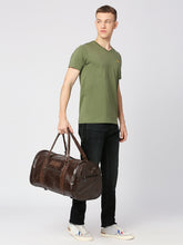 Load image into Gallery viewer, CRAYTON Medium Textured Vegan Crocodile Leather Gym Duffel Bag