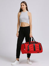 Load image into Gallery viewer, CRAYTON Unisex Red Travel Duffel Bag