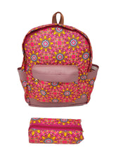 Load image into Gallery viewer, CRAYTON Madhubani Design Backpack with Pouch