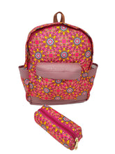 Load image into Gallery viewer, CRAYTON Madhubani Design Backpack with Pouch