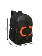 Load image into Gallery viewer, CRAYTON Unisex Black Laptop Backpack with Compression Straps