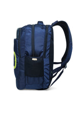 Load image into Gallery viewer, CRAYTON Unisex Blue Laptop Backpack with Compression Straps