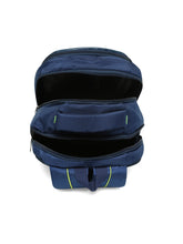 Load image into Gallery viewer, CRAYTON Unisex Blue Laptop Backpack with Compression Straps