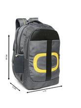 Load image into Gallery viewer, CRAYTON Unisex Grey Laptop Backpack with Compression Straps