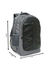 Load image into Gallery viewer, CRAYTON Unisex Grey Laptop Backpack with Compression Straps