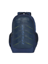 Load image into Gallery viewer, CRAYTON Unisex Blue Laptop Backpack with Compression Straps
