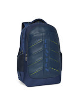 Load image into Gallery viewer, CRAYTON Unisex Blue Laptop Backpack with Compression Straps