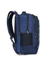 Load image into Gallery viewer, CRAYTON Unisex Blue Laptop Backpack with Compression Straps