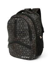 Load image into Gallery viewer, CRAYTON Black and Golden Geometric Design Backpack