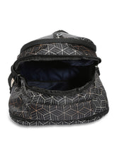 Load image into Gallery viewer, CRAYTON Black and Golden Geometric Design Backpack