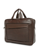 Load image into Gallery viewer, Crayton Office Laptop Vegan Leather Executive Bag in Brown Colour
