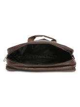 Load image into Gallery viewer, Crayton Office Laptop Vegan Leather Executive Bag in Brown Colour