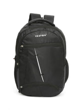 Load image into Gallery viewer, CRAYTON Black Backpack with Padded Laptop Compartment