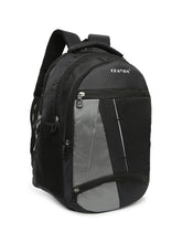 Load image into Gallery viewer, CRAYTON Black and Grey Backpack with Padded Laptop Compartment