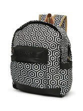 Load image into Gallery viewer, CRAYTON Black and White Geometric Design Backpack with Pouch