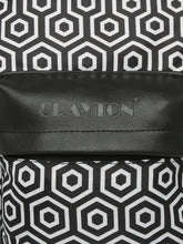Load image into Gallery viewer, CRAYTON Black and White Geometric Design Backpack with Pouch
