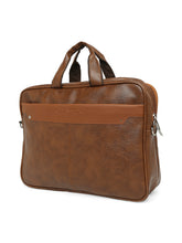 Load image into Gallery viewer, Crayton Office Laptop Vegan Leather Executive Formal Laptop & MacBook Messenger/Office/Travel Bag for Men Women with Multiple compartments