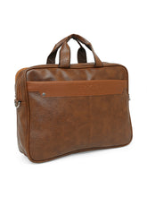 Load image into Gallery viewer, Crayton Office Laptop Vegan Leather Executive Formal Laptop & MacBook Messenger/Office/Travel Bag for Men Women with Multiple compartments