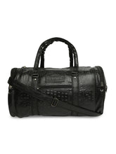 Load image into Gallery viewer, CRAYTON Medium Textured Vegan Crocodile Leather Gym Duffel Bag