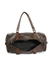 Load image into Gallery viewer, CRAYTON Medium Textured Vegan Crocodile Leather Gym Duffel Bag