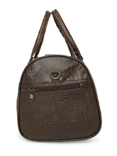 Load image into Gallery viewer, CRAYTON Medium Textured Vegan Crocodile Leather Gym Duffel Bag