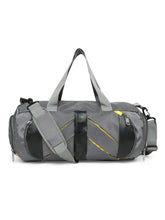 Load image into Gallery viewer, CRAYTON Unisex Grey Sports or Gym Duffel Bag