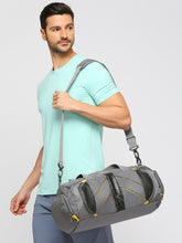 Load image into Gallery viewer, CRAYTON Unisex Grey Sports or Gym Duffel Bag