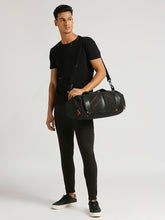 Load image into Gallery viewer, CRAYTON Unisex Black Sports or Gym Duffel Bag