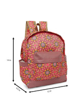 Load image into Gallery viewer, CRAYTON Madhubani Design Backpack with Pouch