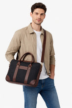 Load image into Gallery viewer, CRAYTON Men Messenger Bag in Black and Brown