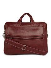 Load image into Gallery viewer, CRAYTON Unisex Maroon Laptop Messenger Bag