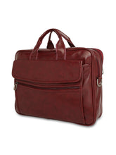 Load image into Gallery viewer, CRAYTON Unisex Maroon Laptop Messenger Bag