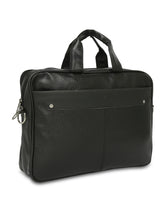 Load image into Gallery viewer, Crayton Office Laptop Vegan Leather Executive Messenger Bag in Black Colour