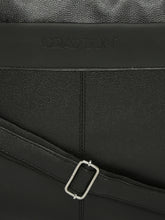 Load image into Gallery viewer, Crayton Office Laptop Vegan Leather Executive Messenger Bag in Black Colour