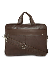 Load image into Gallery viewer, Crayton Office Laptop Vegan Leather Executive Bag in Brown Colour