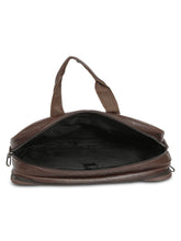 Load image into Gallery viewer, Crayton Office Laptop Vegan Leather Executive Bag in Brown Colour