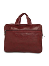 Load image into Gallery viewer, Crayton Office Laptop Vegan Leather Executive Messenger Bag in Maroon Colour