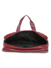 Load image into Gallery viewer, Crayton Office Laptop Vegan Leather Executive Messenger Bag in Maroon Colour