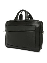 Load image into Gallery viewer, Crayton Office Laptop Vegan Leather Executive Bag in Black Colour