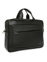 Load image into Gallery viewer, Crayton Office Laptop Vegan Leather Executive Bag in Black Colour