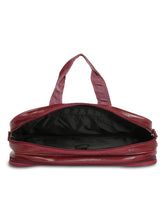 Load image into Gallery viewer, Crayton Office Laptop Vegan Leather Executive Messenger Bag in Maroon Colour