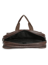 Load image into Gallery viewer, Crayton Office Laptop Vegan Leather Executive Messenger Bag in Brown Colour