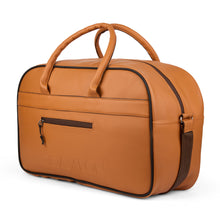Load image into Gallery viewer, Crayton Tan Weekender Duffel Bag – Sleek. Stylish. Spacious