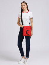 Load image into Gallery viewer, CRAYTON Unisex Red Sling or Side Bag