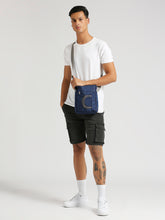 Load image into Gallery viewer, CRAYTON Unisex Blue Sling or Side Bag
