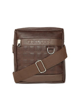 Load image into Gallery viewer, CRAYTON Unisex Brown Sling or Side Bag