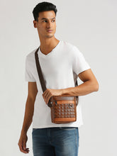 Load image into Gallery viewer, CRAYTON Unisex Tan Sling or Side Bag