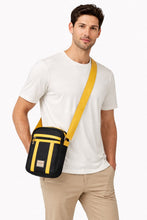 Load image into Gallery viewer, Crayton Yellow and Black Sling Bag