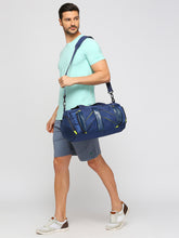 Load image into Gallery viewer, CRAYTON Unisex Blue Sports or Gym Duffel Bag